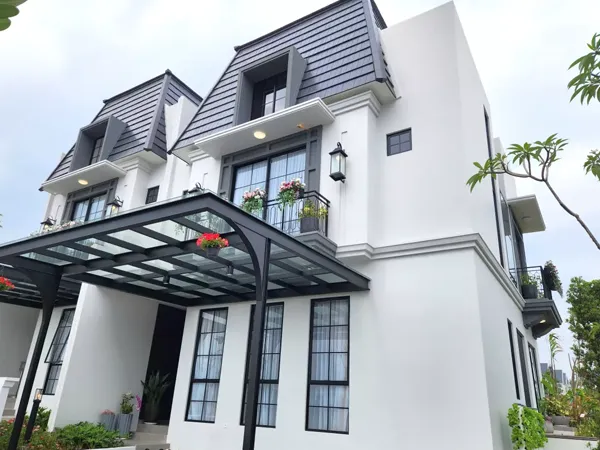 Fasad Rumah Elegan - View Samping
