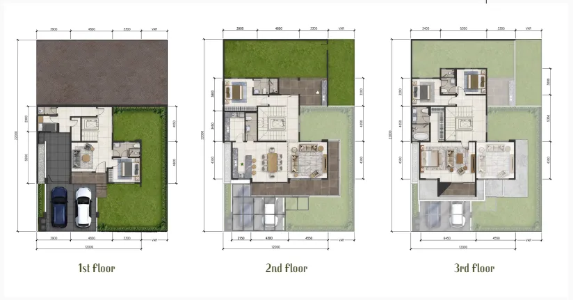 Floor plan for 12x22 Hoek