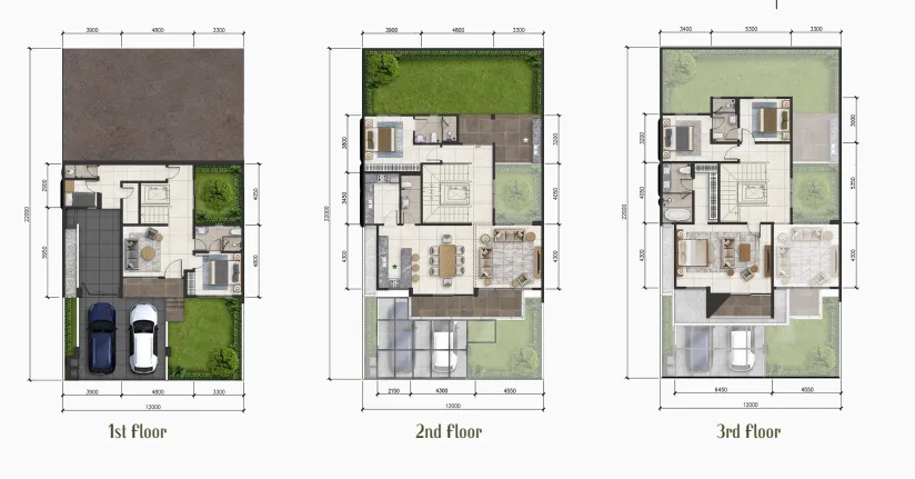 Floor plan for 12x22 Standard