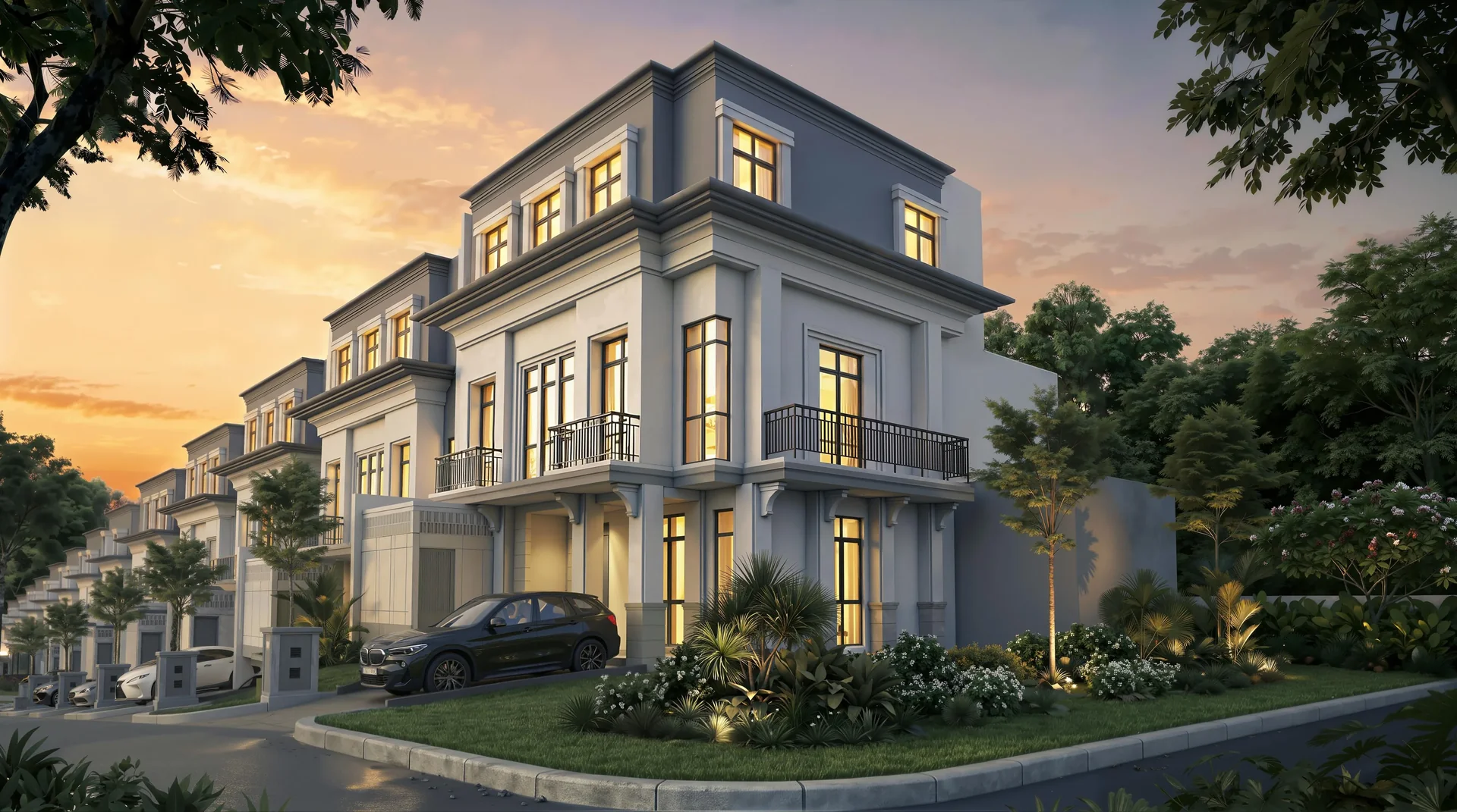 Render The Sherwood Residence — cluster baru Summarecon Bogor dengan arsitektur klasik